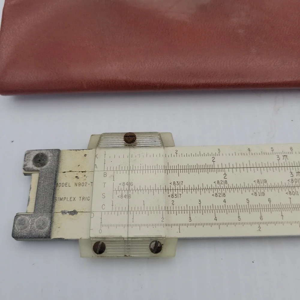 Vintage Pickett Model N902-T Simplex Trig Slide‎ Rule With Case